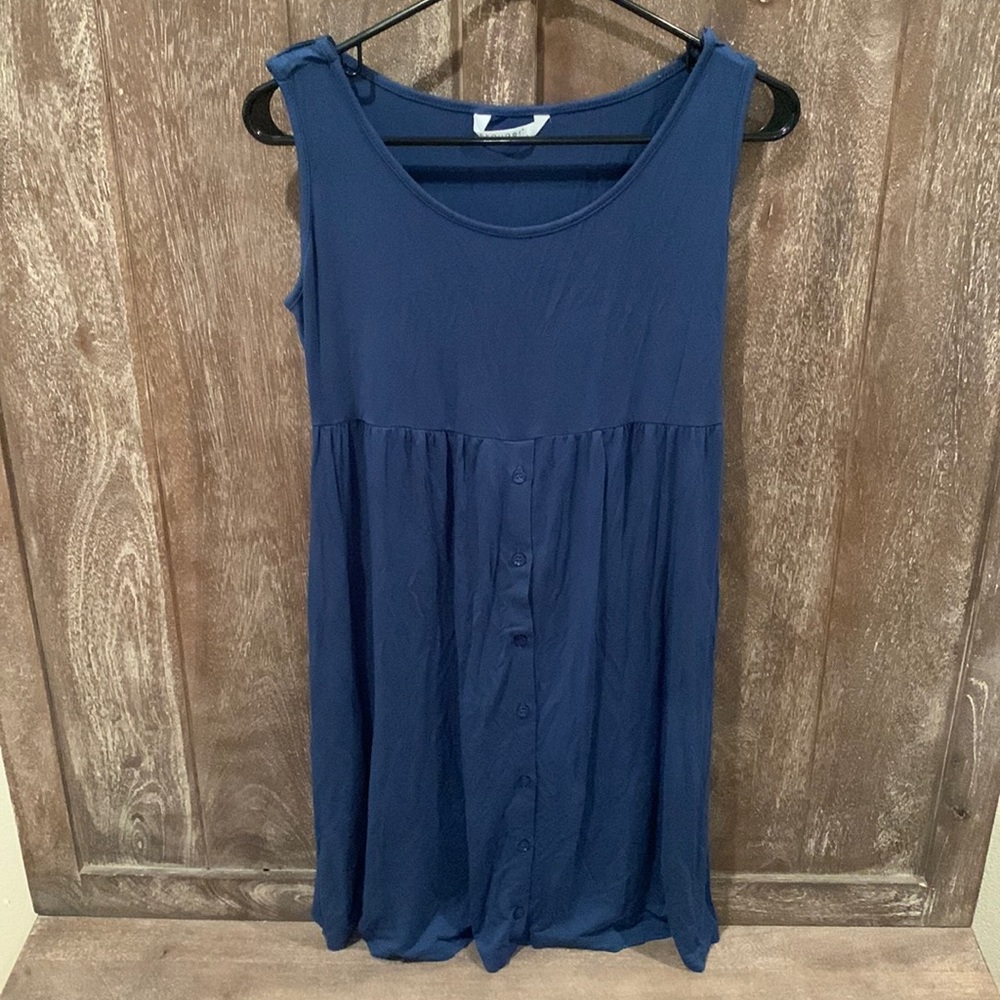 Small Navy Labor/Nursing Gown